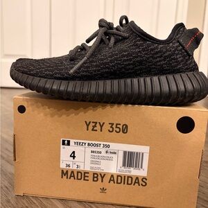 Adidas Youth Yeezy Boost 350 - Black and Red